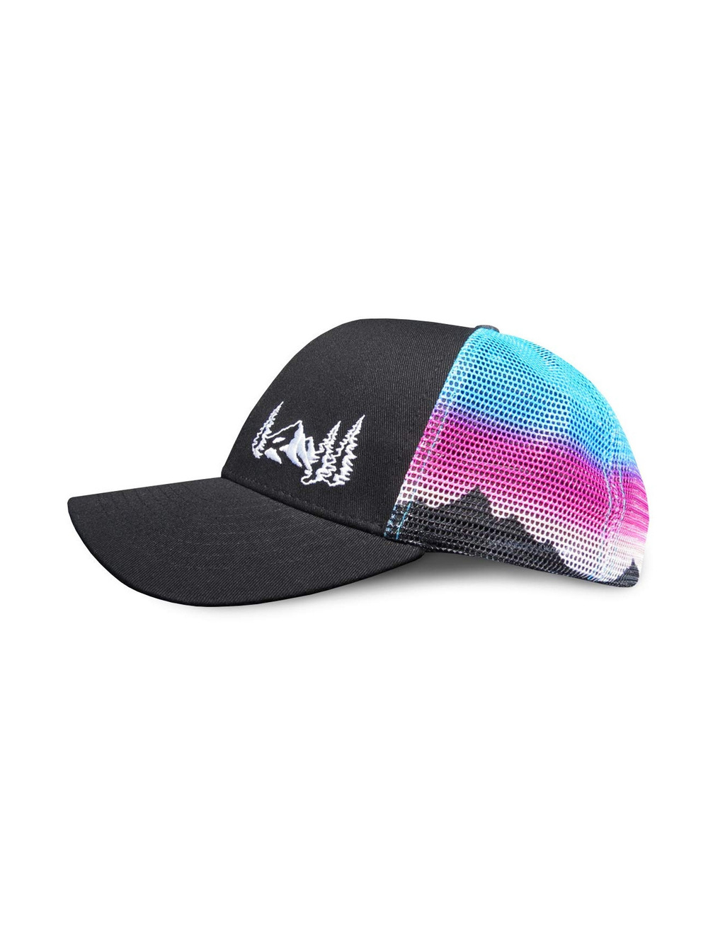 Beach Trucker Hats for Women- Snapback Baseball | Mountain Mesh Print | Size OS